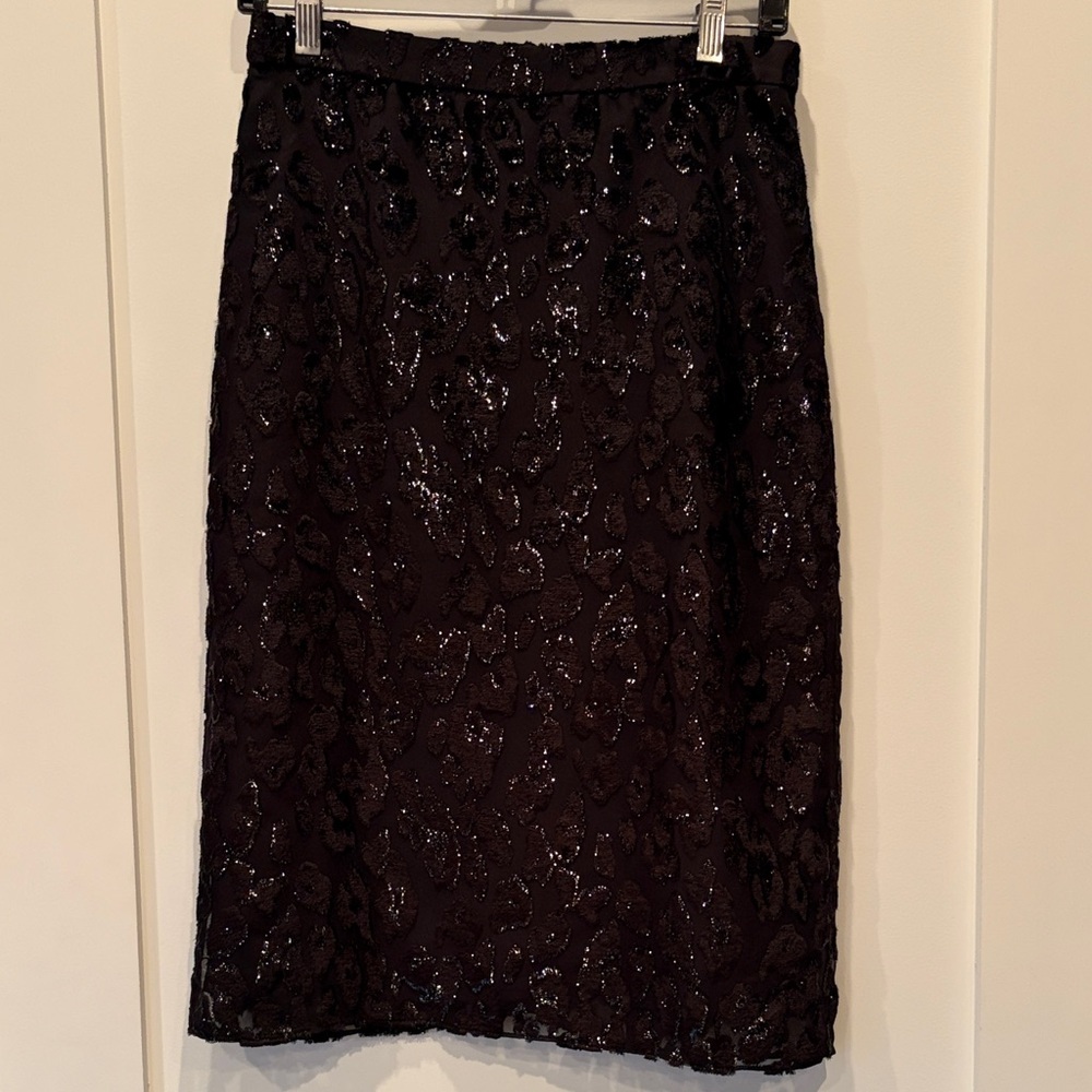 J. Crew Black Pencil Skirt